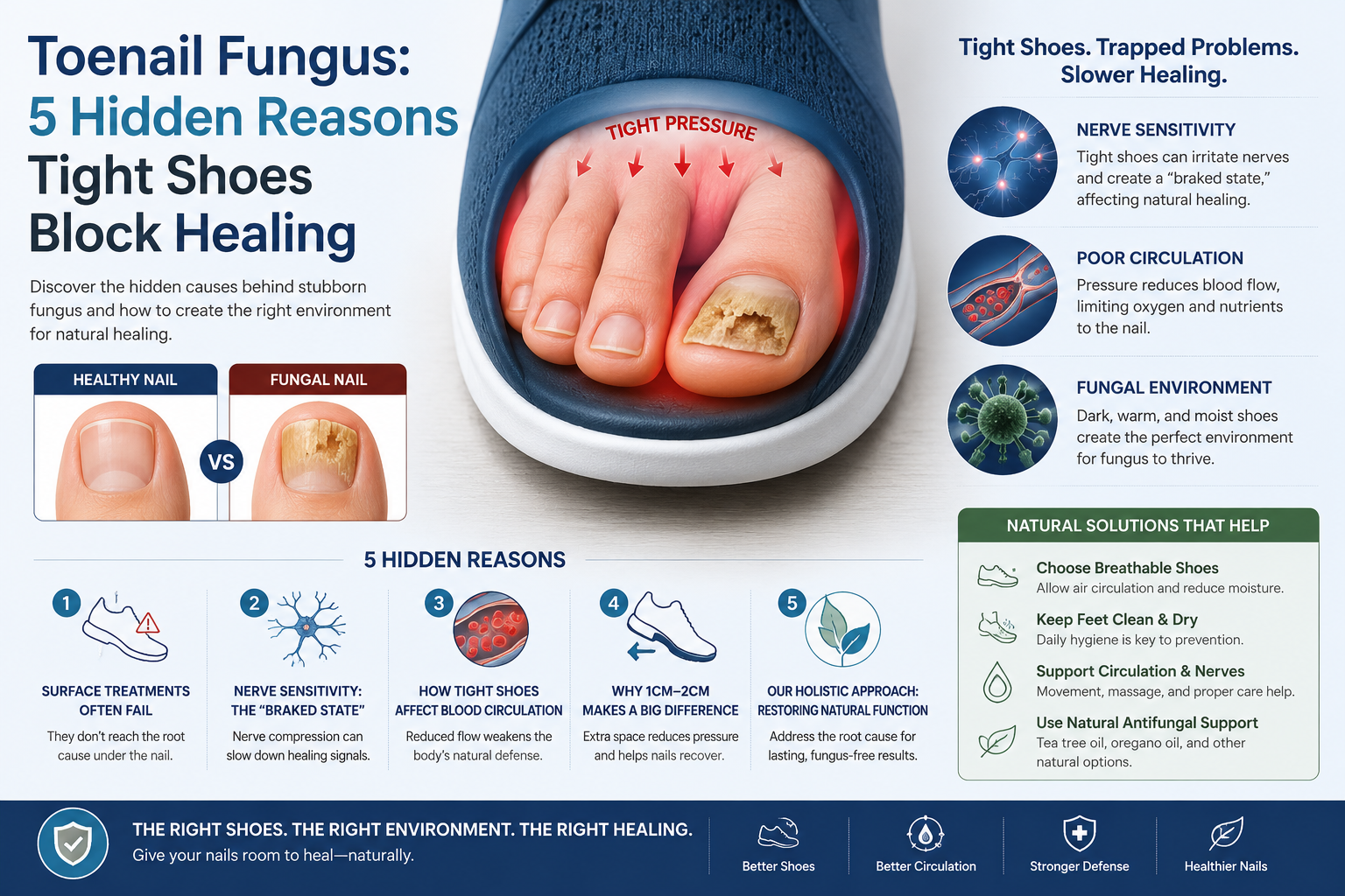 Toenail Fungus: 5 Hidden Reasons Tight Shoes Block Healing