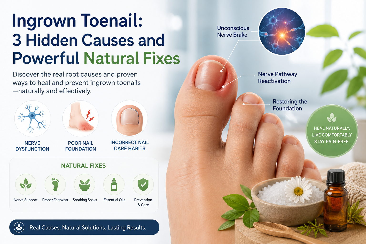 Ingrown Toenail : 3 Hidden Causes  and Powerful Natural Fixes