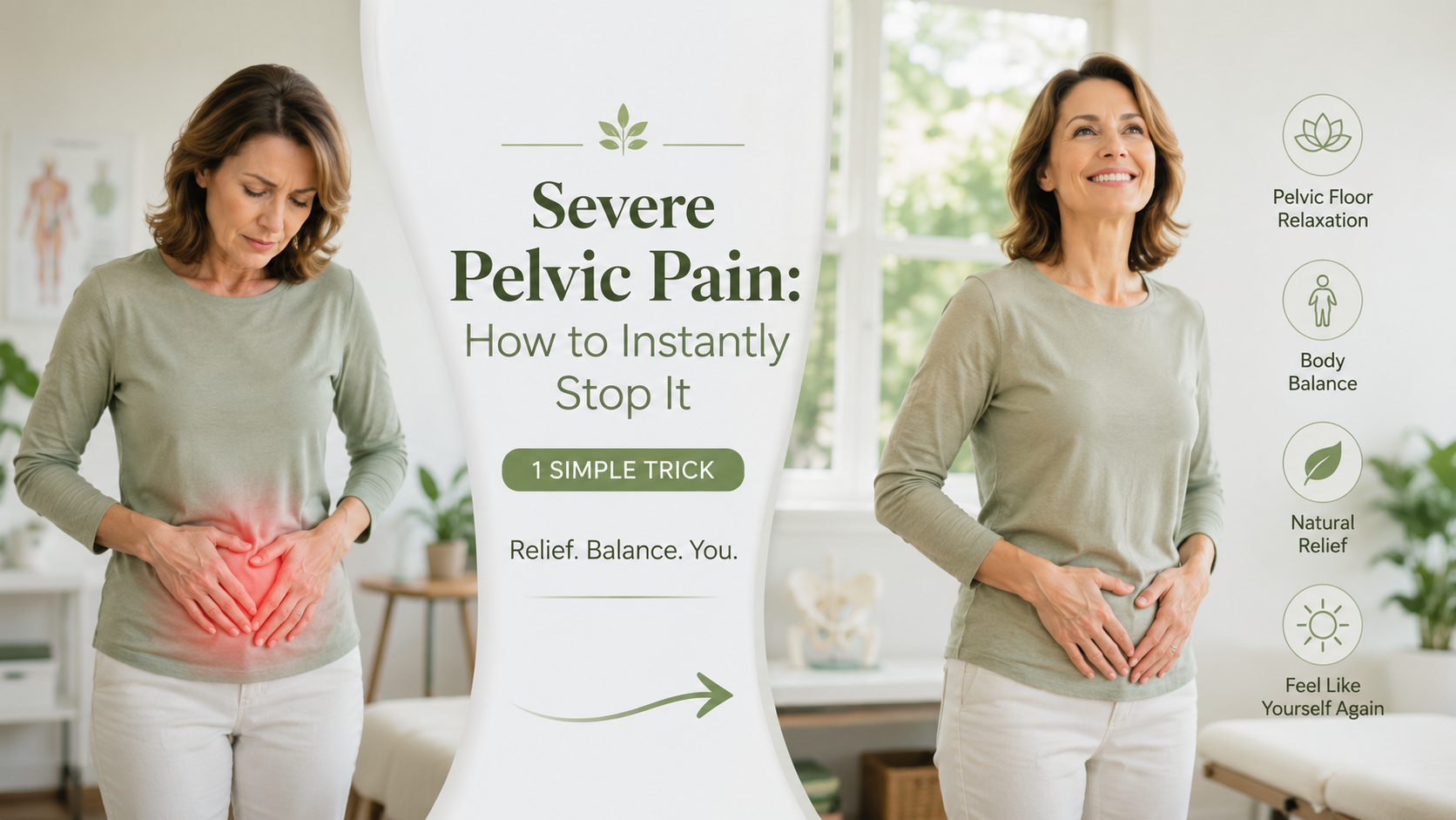 Severe Pelvic Pain: How to Instantly Stop It (1 Simple Trick)