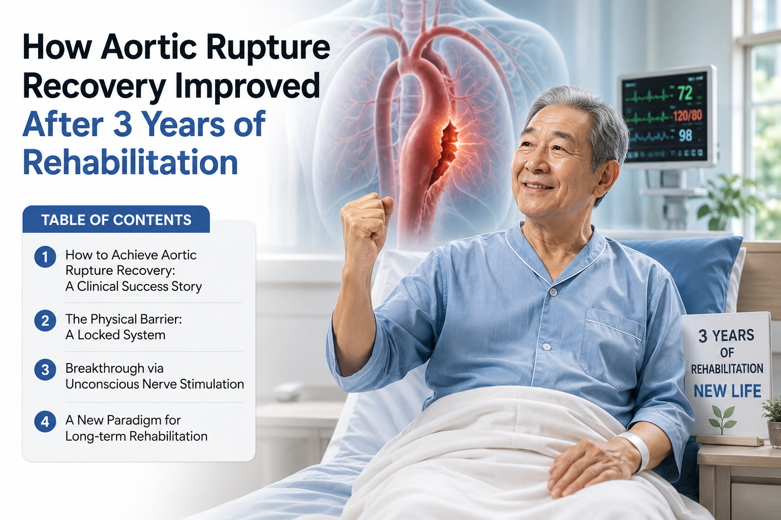 How Aortic Rupture Recovery Improved After 3 Years of Rehabilitation
